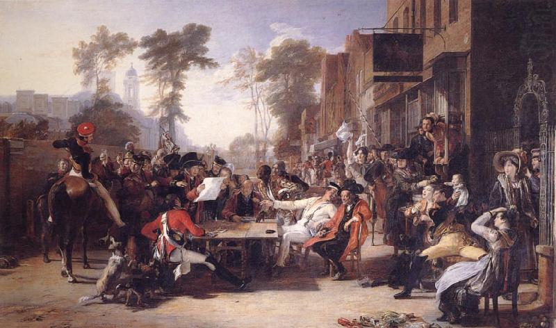 Sir David Wilkie Chelsea Pensioners Reading the Gazette of the Battle of Waterloo china oil painting image
